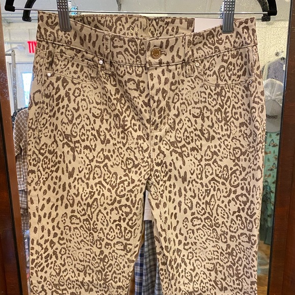 White House Black Market vintage cheetah Leopard skinny jeans NWT - Picture 3 of 3